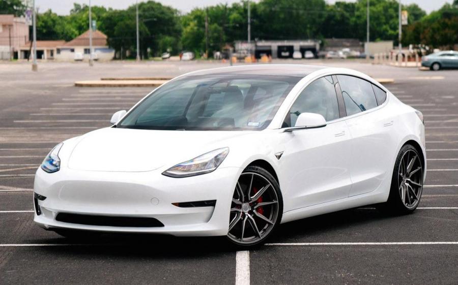 Tesla Model 3 by EVS Motors on Vossen Wheels (HF-3) '2019